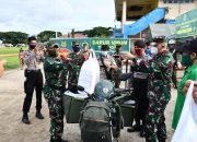 Korem 143 HO Berbagi 1.250 Nasi Kotak Ke Masyarakat Terdampak Covid-19