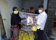 Aksi Sosial Penanganan Dampak COVID-19, Ajiep Padindang Serahkan Bantuan Sembako di SPRT