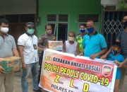 Angkatan ZLD Polres Sekadau Tergerak Berikan Bantuan Sembako Kepada Warga Kurang Mampu