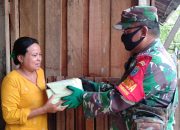 Dukung Penanganan Covid-19, Kodam XII/Tpr Bagikan Ribuan Nasi Kotak