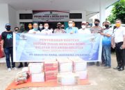 PT. IKI Bersama Bank Sulselbar Serahkan Bantuan Makanan dan APD Penanganan Covid-19 Takalar
