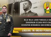 Kasad Jenderal TNI Andika Perkasa Ikuti Upacara Virtual Peringati Hari Lahir Pancasila