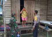 Cegah Covid-19, TNI-Polri di Belitang Edukasi Warga Pakai Masker