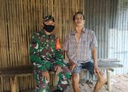 Babinsa Koramil 1426-03/Galut Sambangi Warga Penderita Tumor