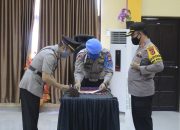 Kapolres Bantaeng Pimpin Upcara Sertijab 4 Pejabat Utama Polres Bantaeng
