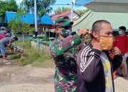 Koramil Selakau Bersama Gugus Tugas Tegakkan Disiplin Protokol Kesehatan