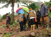 Diguyur Hujan, Wagub Sulsel Tinjau Lokasi Longsor di Jeneponto