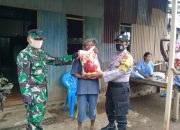 Peduli Warganya, Bhabinkamtibmas Desa Su’rulangi Salurkan Bantuan Beras Polri