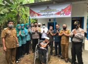 Bedah Rumah, Kapolres Takalar Serahkan Rumah Layak Huni Kepada Penyandang Disabilitas