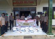 Sambut Hari Bhayangkara, Polsek Belitang Gelar Baksos Polri Peduli Covid-19