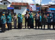 Tegakkan Disiplin dalam Menghadapi New Normal, Babinsa Koramil 1403-13 Wotu bersam Polri Terapkan Protokol Kesehatan Covid-19