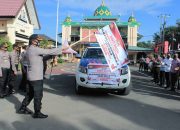 Peringati Hari Bhayangkara ke-74, Kapolres Takalar Lepas 250 Paket Sembako Bagi Warga Kurang Mampu
