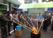Forkopimda Bantaeng Musnahkan Ratusan Barang Bukti, Kasus Narkoba Masih Mendominasi