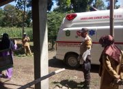 Bhabinkamtibmas Polsek Pattallassang Dampingi Petugas PSC Jemput ODP Virus Covid-19