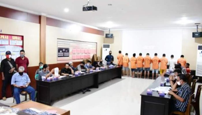 Jelang Peringatan Hari Bhayangkara ke-74, Sat Reskrim Polres Tolitoli Berhasil Ungkap Enam Kasus Menonjol