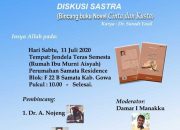 DISKUSI SASTRA – BINCANG BUKU NOVEL CINTA DAN KUSTA