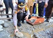 Kapolres Tolitoli Lakukan Peletakan Batu Pertama Pembangunan Mushola Al-Althaf Polsek Baolan