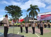 Kapolres Luwu Timur Pimpin Korps Raport Kenaikan Pangkat Personil