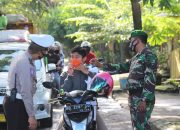 Personil Gabungan TNI, Polri dan Pemkab. Bantaeng Gelar Penertiban Prokes