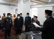 Lantik Empat Pejabat, Sekprov Ingatkan Pelayanan untuk Masyarakat Tak Boleh Kendor