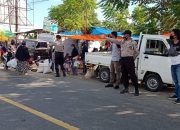 Personil Polsek Marbo Rutin Lakukan Himbauan Pencegahan Covid-19 di Pasar