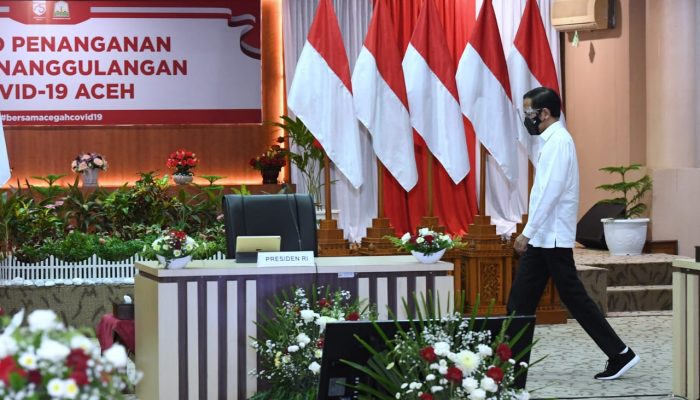 Presiden Joko Widodo Minta Kasus Positif Covid-19 di Aceh Tidak Dibiarkan Membesar