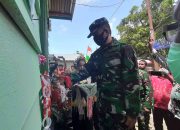 Dandim 1308/LB Serahkan Kunci Bangunan Rumah Korban Banjir