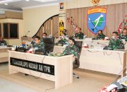 Fokus Penanganan Penyebaran Covid 19 dan TKI/PMI Pangdam XII/TPR Gelar Vicon