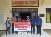 Sambut HUT RI ke 75, Polsek Belitang Salurkan Beras Polri Peduli Covid-19