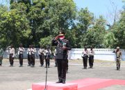 HUT RI Ke-75, Kapolres Takalar Pimpin Upacara Tabur Bunga di TMP Polongbangkeng