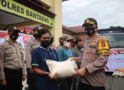 Dalam Rangka Peringatan HUT RI Ke-75, Polres Bantaeng  Gelar Baksos