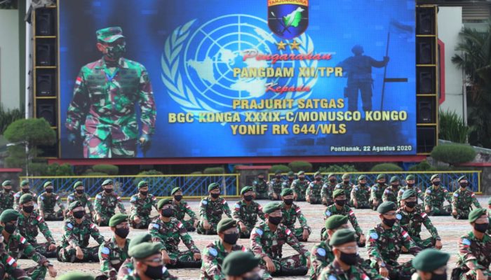 Pangdam XII/Tpr : Menjaga Perdamaian Dunia Kehormatan dan Tugas Mulia Prajurit TNI