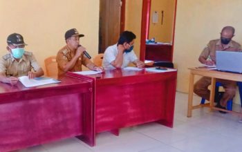 Camat Paleleh Lakukan Monitoring Penyusunan RKP Desa Umu Untuk T.A 2021.