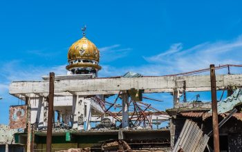 Hancur saat dilanda perang 2017, Masjid di Marawi Filipina mulai di rekonstruksi