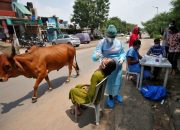 India menjadi negara ketiga yang melewati empat juta kasus virus korona