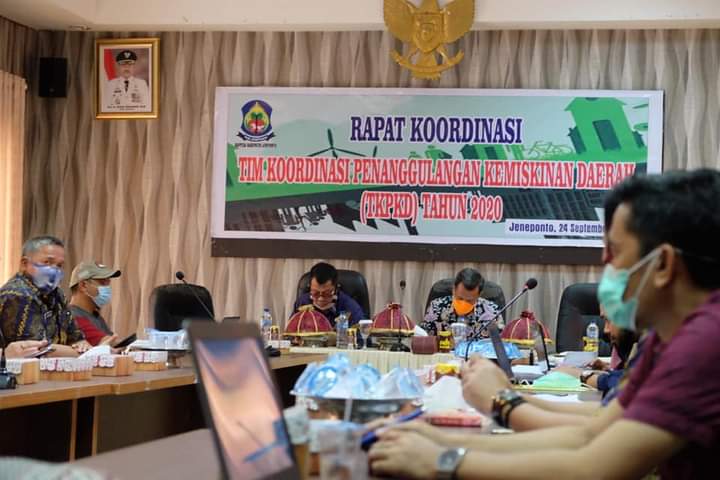 Wakil Bupati Jeneponto H. Paris Yasir Pimpin Rakor TPKD