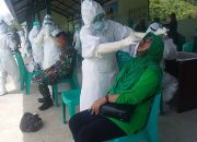 100 Prajurit dan Persit Kodim Sambas Ikuti Test Swab