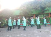 Hari Olahraga Nasional, Murid SDN Borong Senam Cegah Covid-19