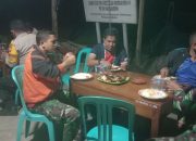 Bhabinkamtibmas Polsek Pattallassang Silaturahmi dengan Anggota Koramil