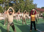 Bentuk Sinergitas, TNI-Polri Laksanakan Olahraga Bersama di Kodim 1426/Takalar