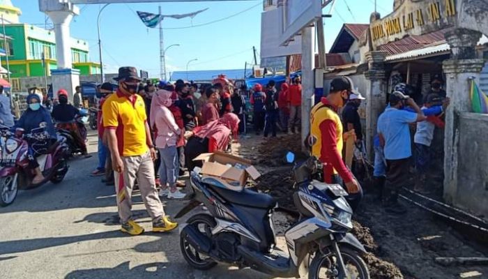 Polres Sinjai Bersama Sejumlah Instansi Gelar Kerja Bakti Pembersihan di Area PPI Lappa