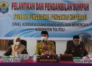 PENGAWAS KOPERASI LINGKUP PEMDA TOLITOLI DILANTIK OLEH PJ. SEKDA