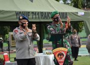 Kunjungi Yonif 711 Raksatama, Kapolda Sulteng diberi kesempatan pimpin apel