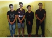 Empat Pencuri Sarang Walet Berhasil di Ringkus Personil Polsek Dampal Selatan