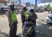 Hari Ke – 6 Ops Zebra 2020, Satlantas Polres Sinjai Bagi-Bagi Masker dan Edukasi Warga
