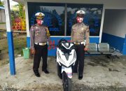 Korlantas Mabes Polri Beri Bantuan Motor Uji Praktek SIM Kepada Sat Lantas Polres Buol