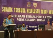 223 Putra Terbaik di Sulteng Lulus seleksi untuk di Didik Menjadi Bintara Polri