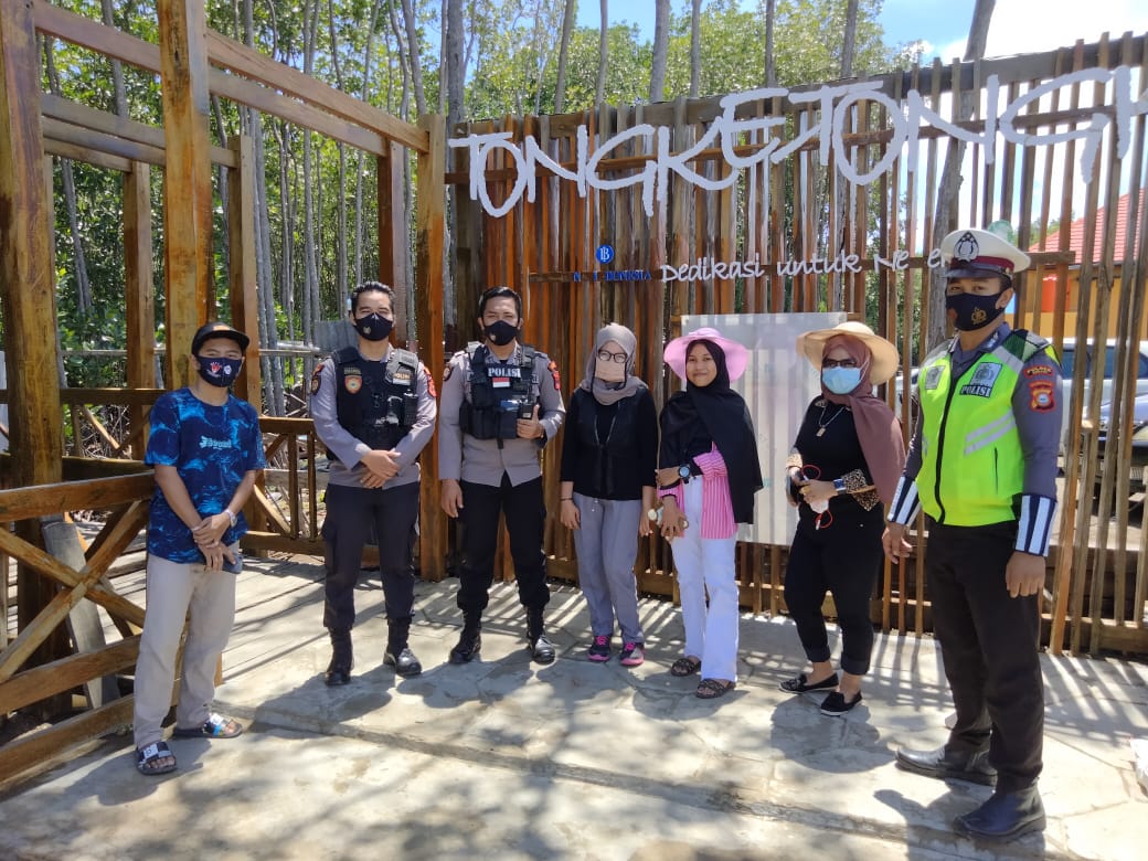 Patroli Wisata, Personel Polres Sinjai Himbau Kamtibmas dan Protkes di Hari Libur