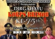 Kapolres Buol Beri Ucapan Selamat HUT Korps Brimob Ke-75
