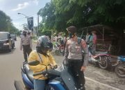 Terapkan Prokes, Satuan Sabhara Polres Takalar Sasar Pengguna Jalan